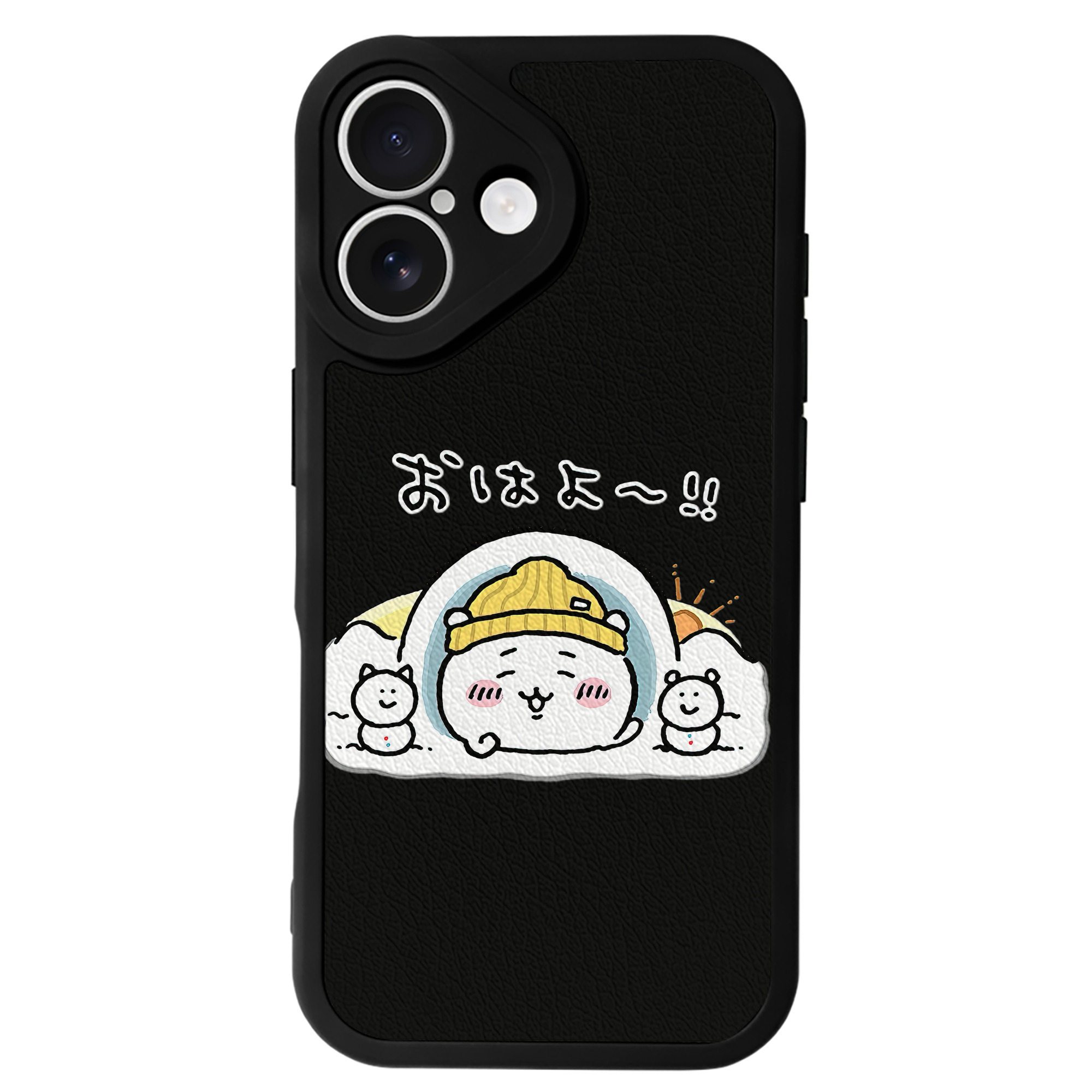 （画像用） ちいかわ ちいかわ Chii-kawa chiikawa 【iPhone 16シリーズ対応】シリコンスマホケース（レザー調） 材質：シリコン